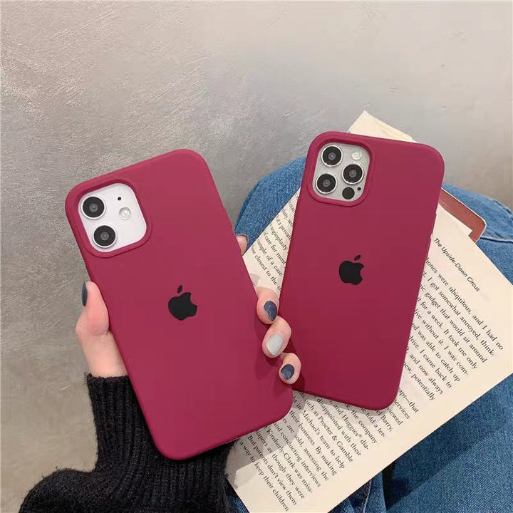 iPhone Liquid Silicone Case Cover ( PLUM ) freeshipping - Frato