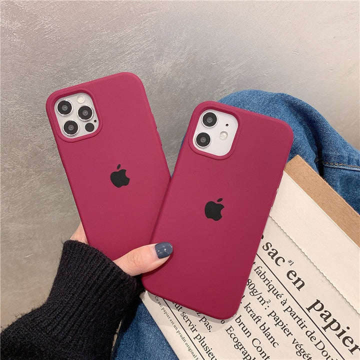 iPhone Liquid Silicone Case Cover ( PLUM ) freeshipping - Frato