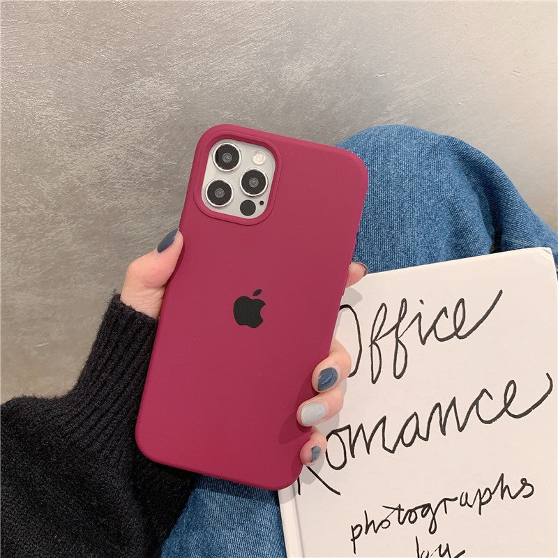 iPhone Liquid Silicone Case Cover ( PLUM ) freeshipping - Frato