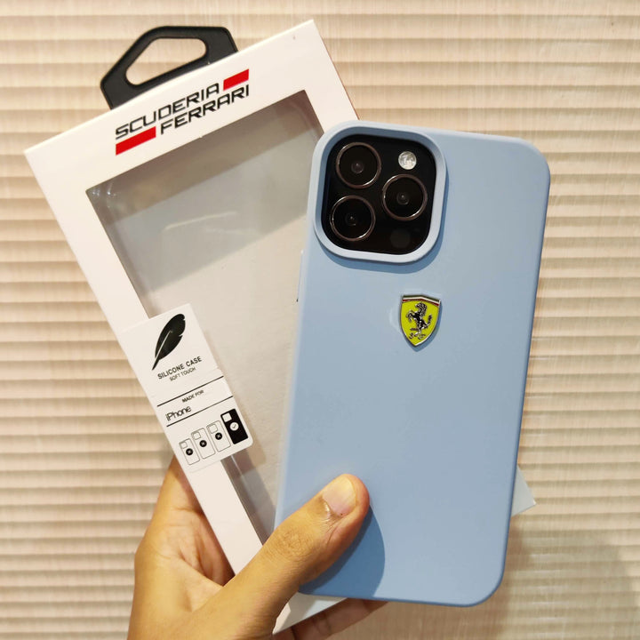 iPhone 16 Series FR Sports Car Logo Silicone Case Cover