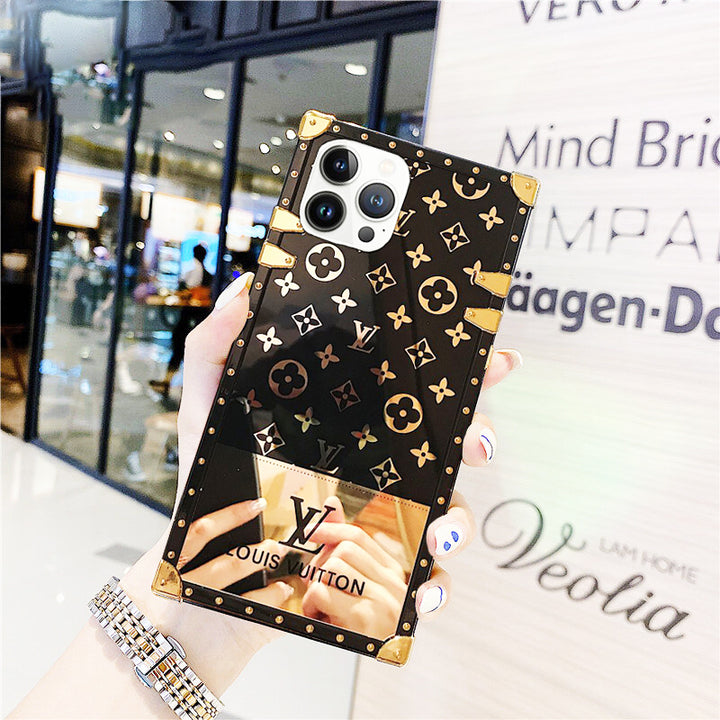 iPhone 16 Series Luxury Brand Shiny Trunk Case Cover