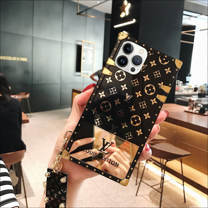 iPhone 16 Series Luxury Brand Shiny Trunk Case Cover