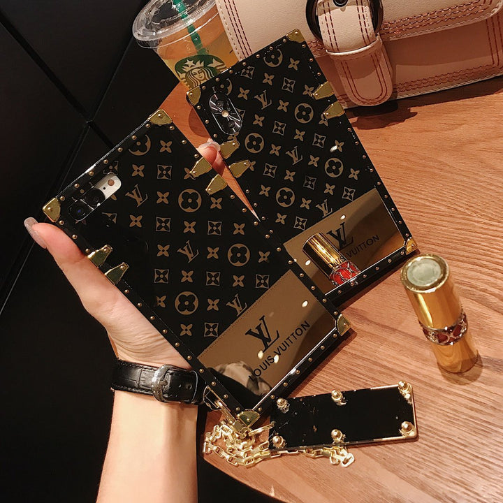 iPhone 16 Series Luxury Brand Shiny Trunk Case Cover