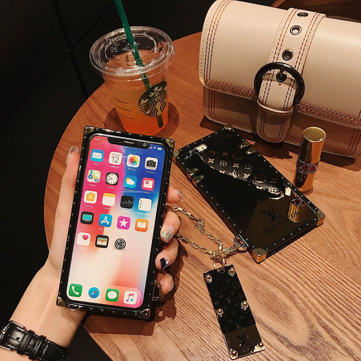 iPhone 16 Series Luxury Brand Shiny Trunk Case Cover