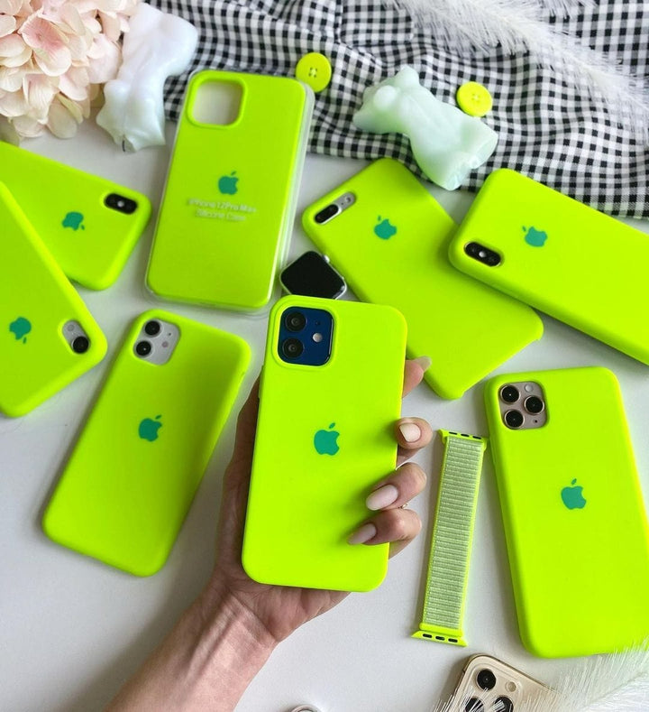 iPhone Silicone Case Cover ( Neon Green )