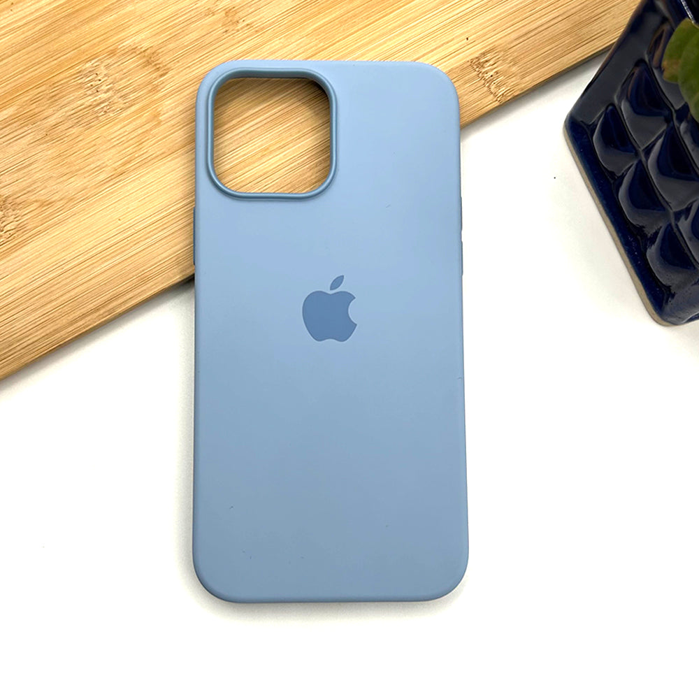 iPhone Magsafe Silk Feel Silicone Case Cover ( Blue )