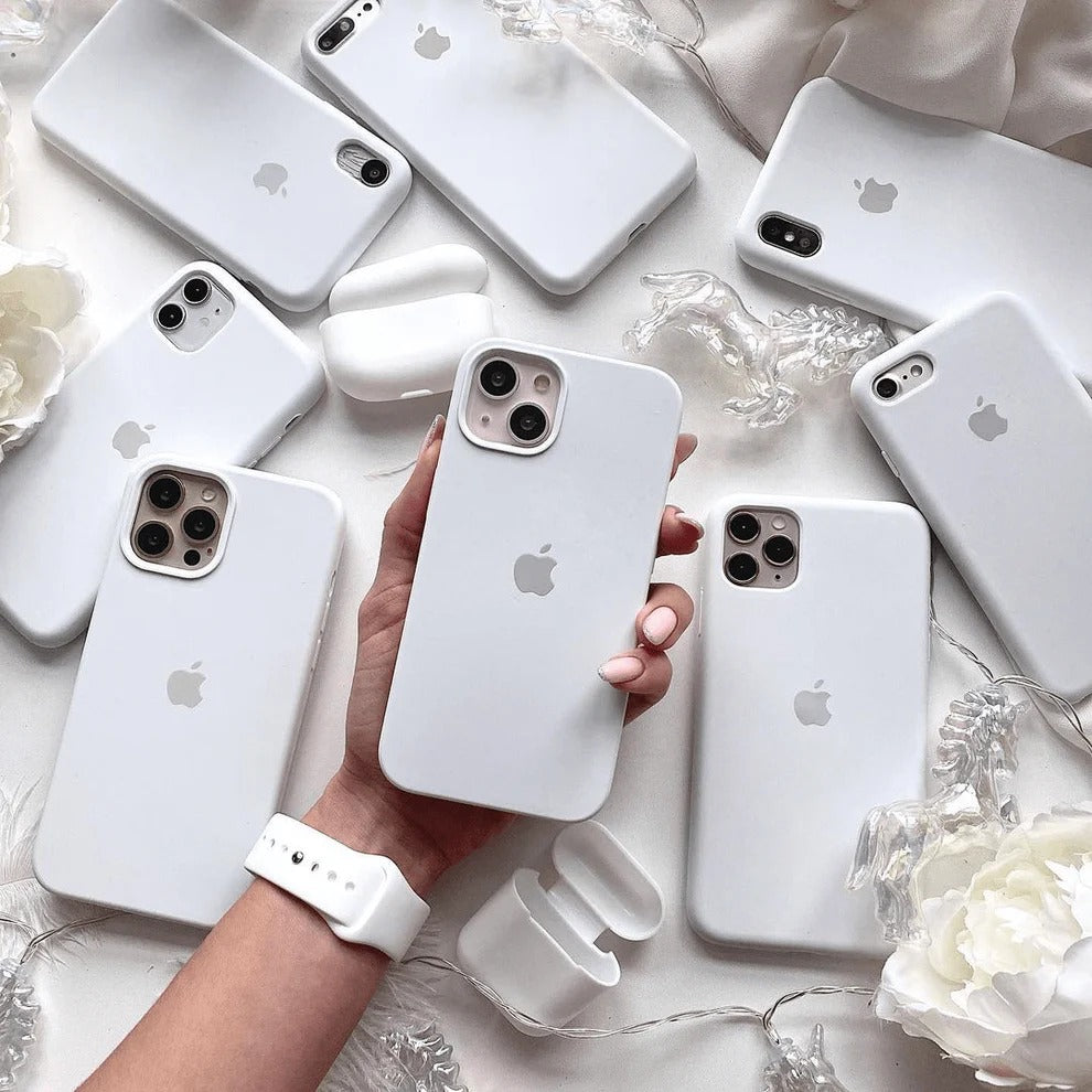 iPhone Silicone Case Cover ( White )