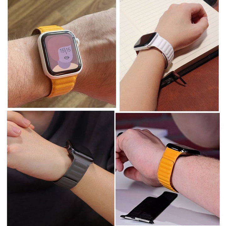 iWatch Magnetic Leather Strap freeshipping - Frato