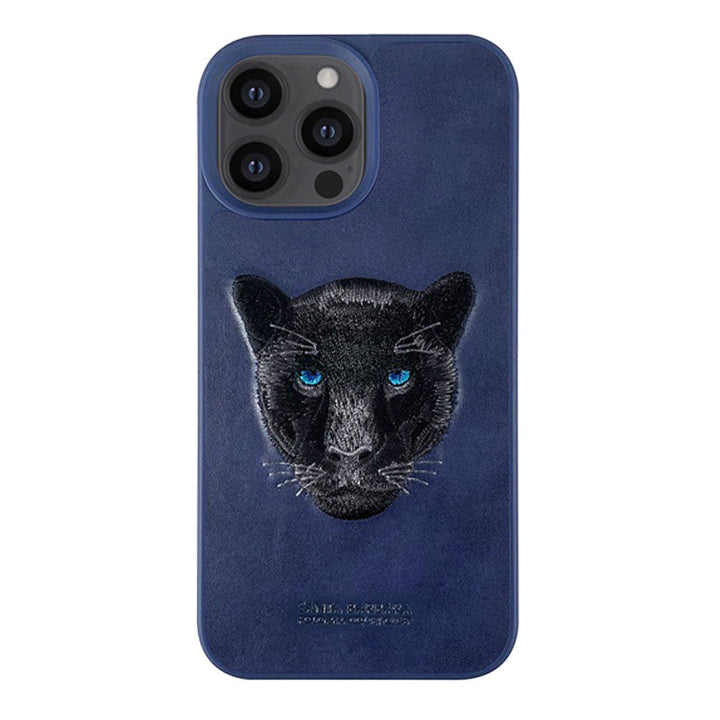iPhone Luxury Santa Barbara Leather Savana Series Panther Back Cover freeshipping - Frato