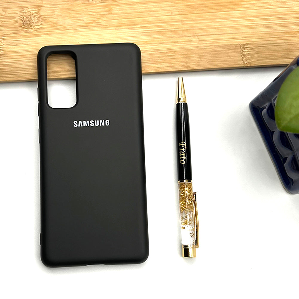 Samsung Galaxy Liquid Silicone Case Cover ( Black )
