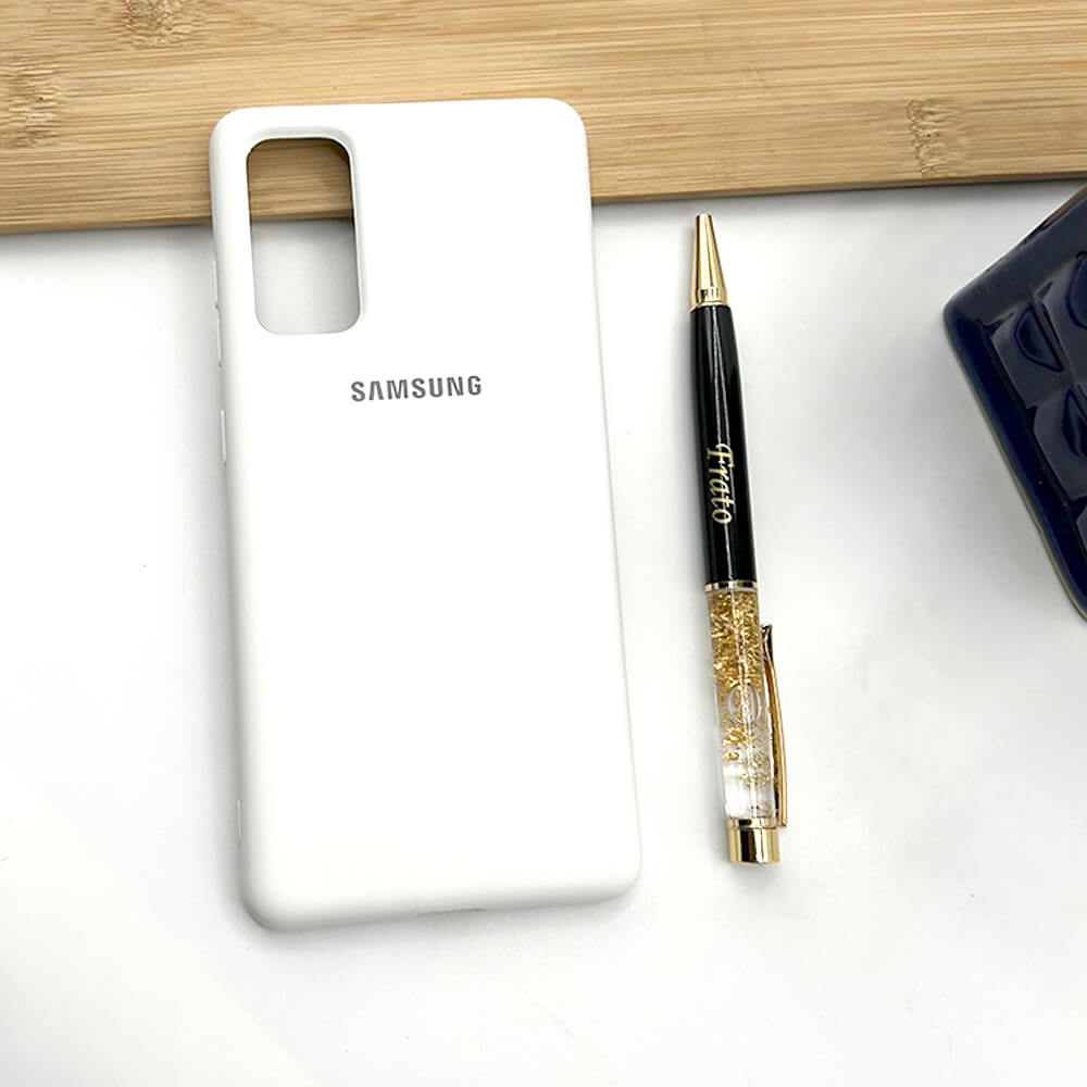 Samsung Galaxy Liquid Silicone Case Cover ( White )