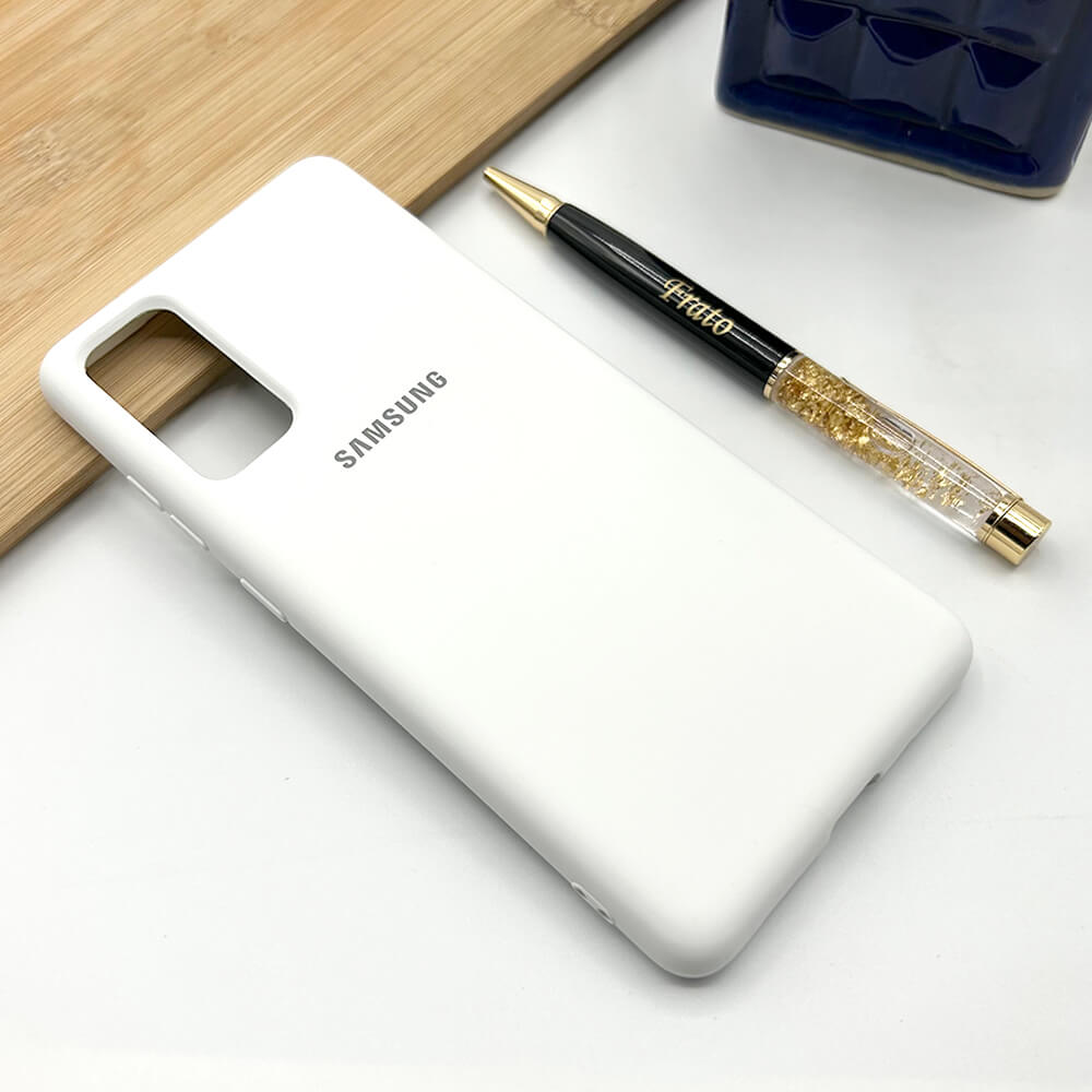Samsung Galaxy Liquid Silicone Case Cover ( White )