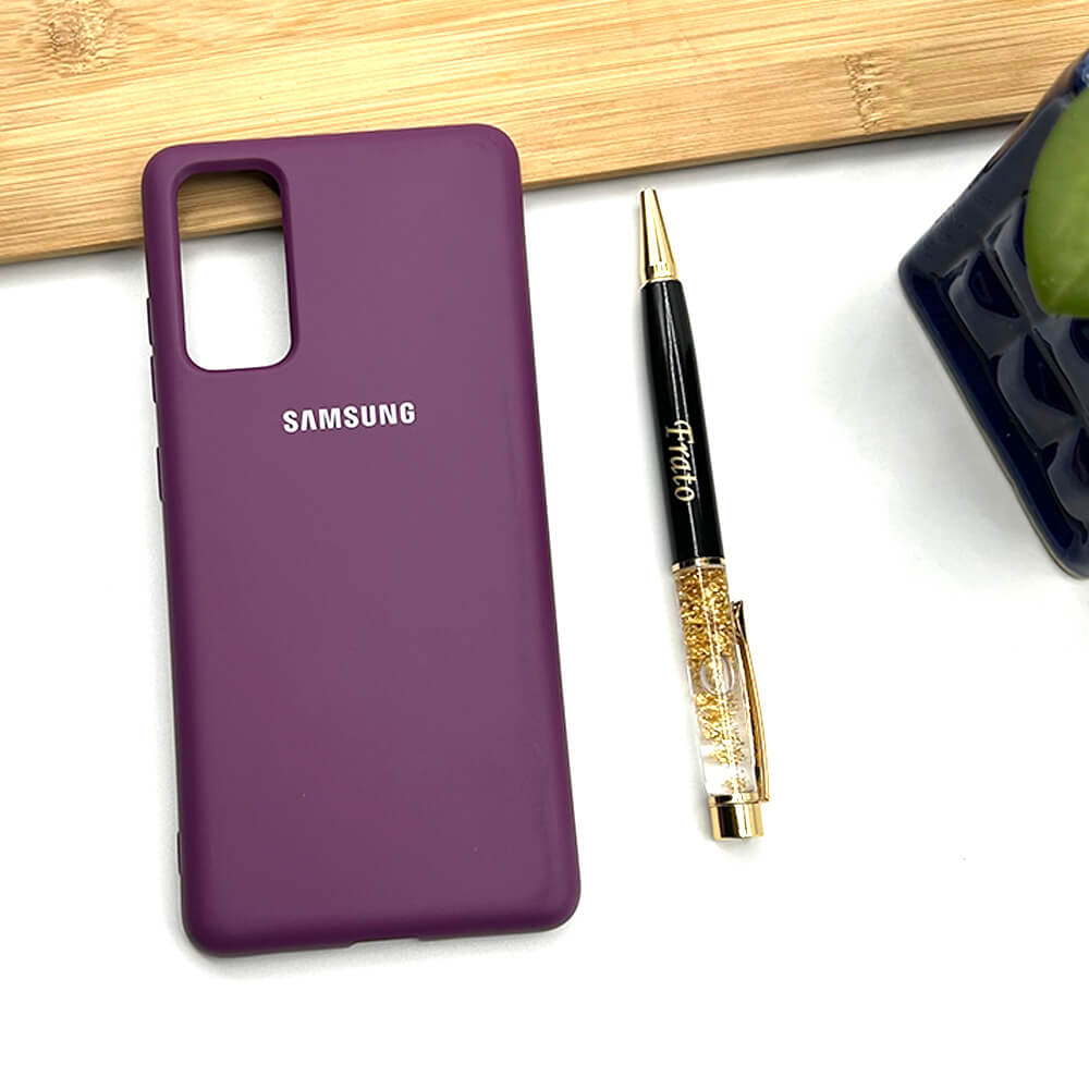 Samsung Galaxy Liquid Silicone Case Cover ( Purple )